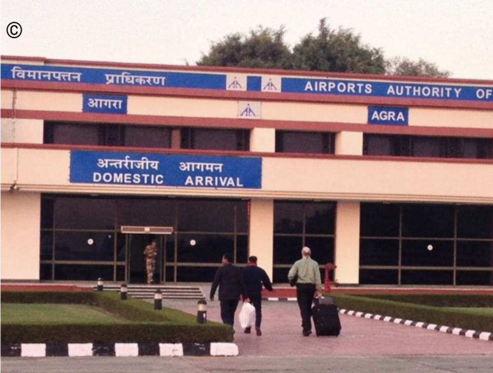 Agra airport AGR India