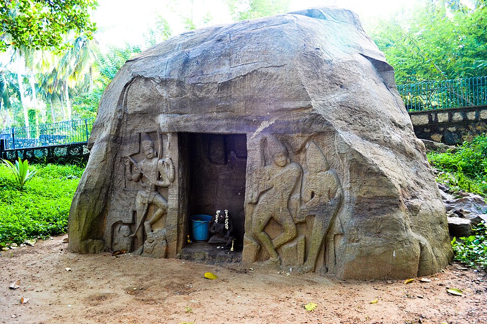 Vizhinjam Rock Cut Cave Temple Thiruvananthapuram India